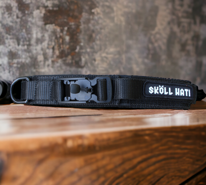 SkollHati Nylon ID Collar with Magnetic Buckle
